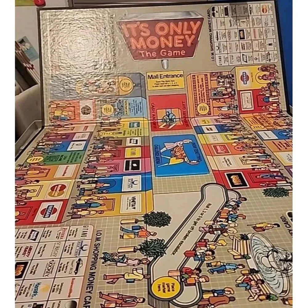 New VTG 1987 It's Only Money The Game Board Game Mall Strategy NEW